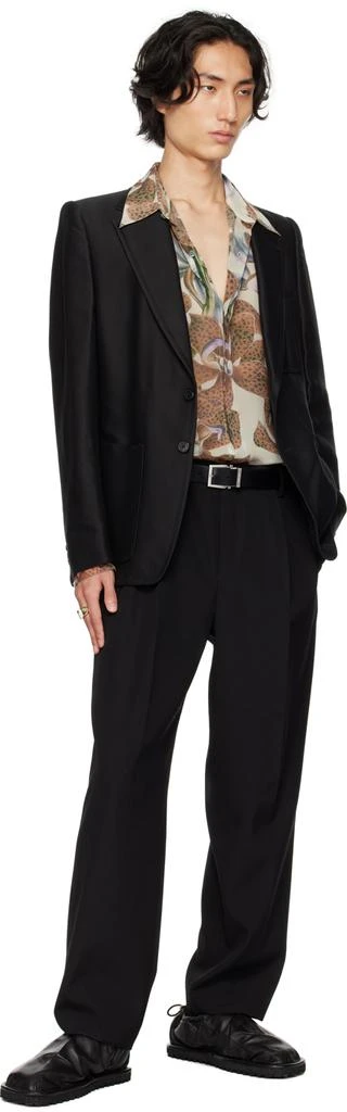 Dries Van Noten Black Patch Pocket Blazer 4