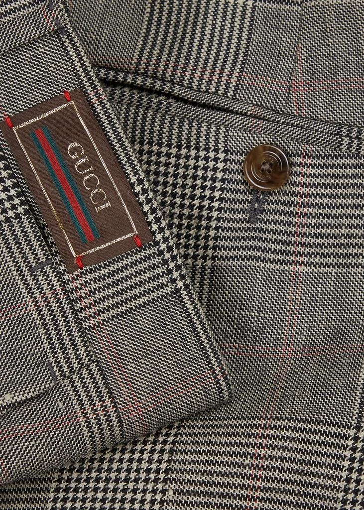 Gucci Checked wool-blend trousers 5