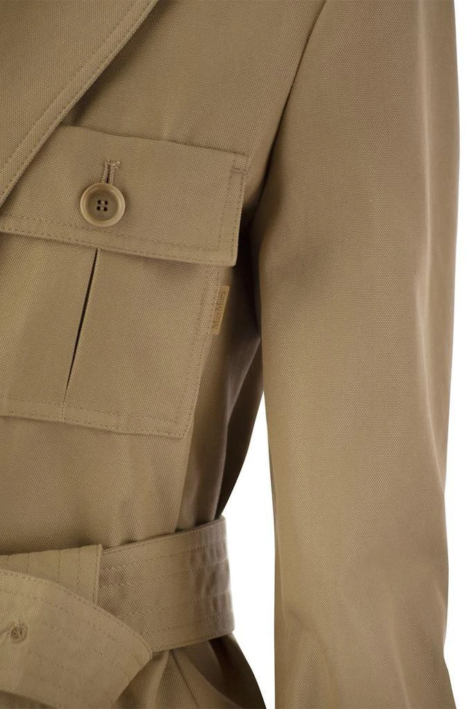 Max Mara Max Mara Pacos - Drip-Proof Canvas Safari Jacket 4