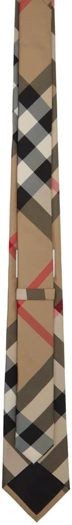 Burberry Beige Checked Tie 2