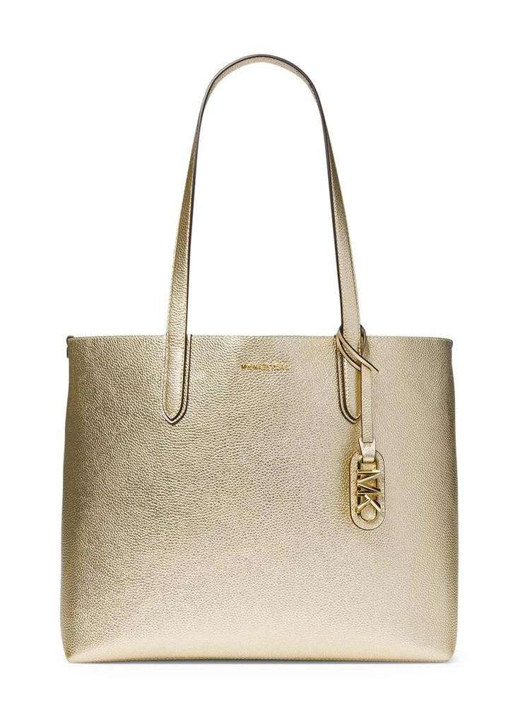 Michael Kors Eliza extra-large metallic pebbled leather reversible tote bag 1