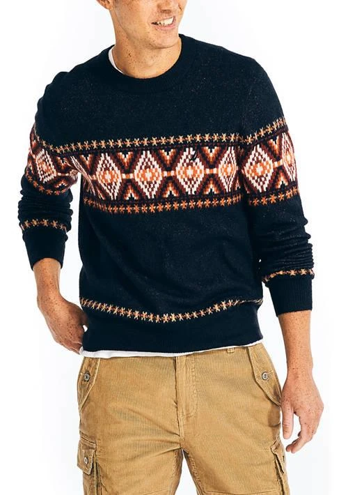 Nautica Fairisle Crew Neck Sweater 1