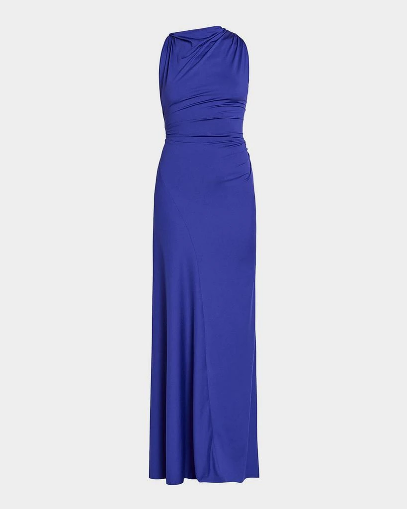 Victoria Beckham Sleeveless Draped Cutout Maxi Dress
