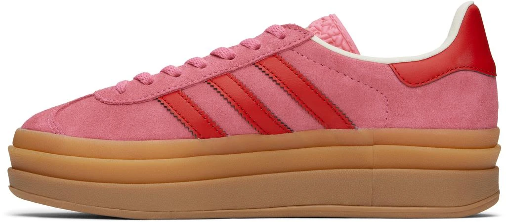 Adidas Big Kids Pink & Red Gazelle Bold Sneakers 3