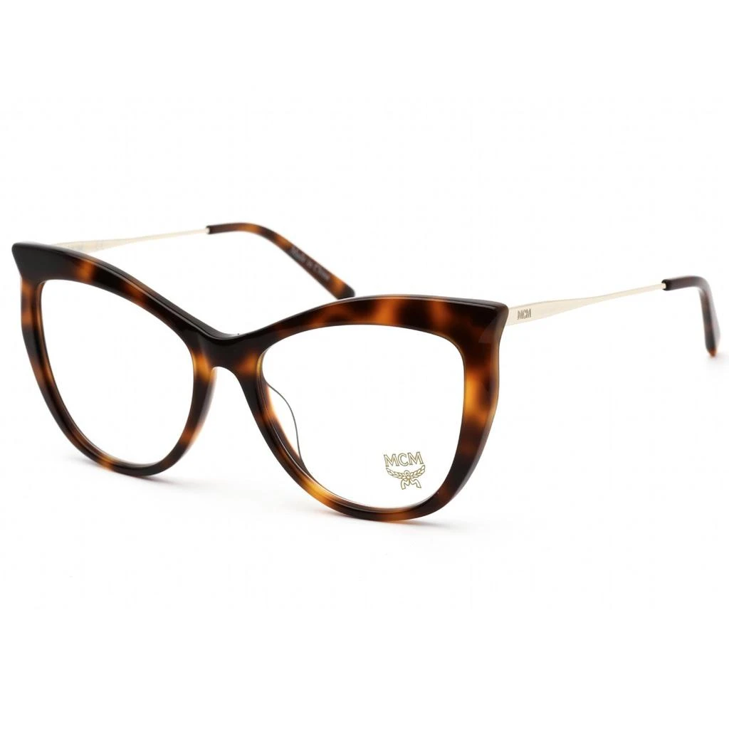 MCM MCM Women's Eyeglasses - Clear Demo Lens Havana Acetate/Metal Frame | MCM2701 214 1