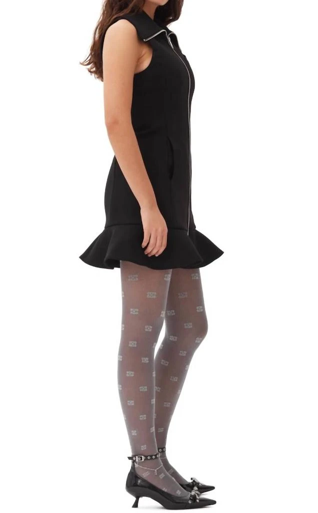 Ganni Ganni - Bonded Crepe Mini Dress 3