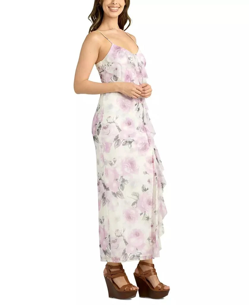 BCX Juniors' Cascade Ruffled Sleeveless Floral Dress 2