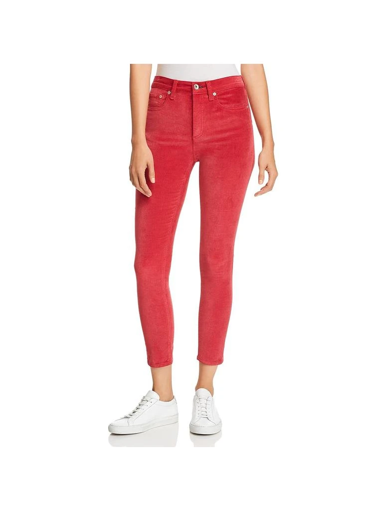 Rag & Bone Womens Velvet High Rise Colored Skinny Jeans 1