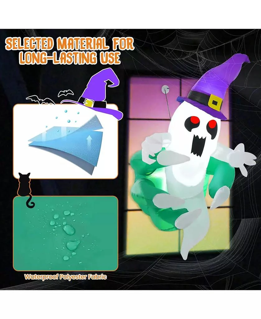 Costway 3.6
 Halloween Inflatable Ghost Indoor Outdoor Blow Up Flying Halloween Decor 6