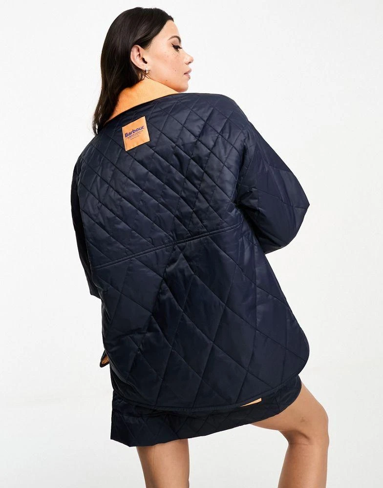 Barbour Barbour x ASOS exclusive quilted jacket in navy 2