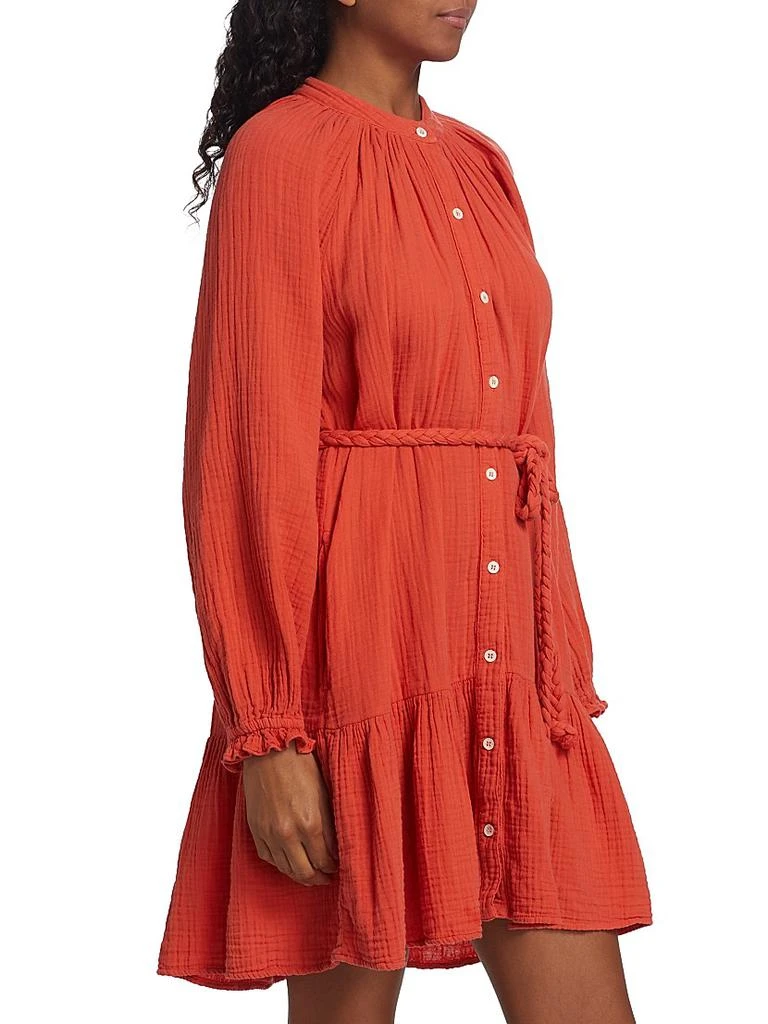 XIRENA Rainey Belted Cotton Dress 4
