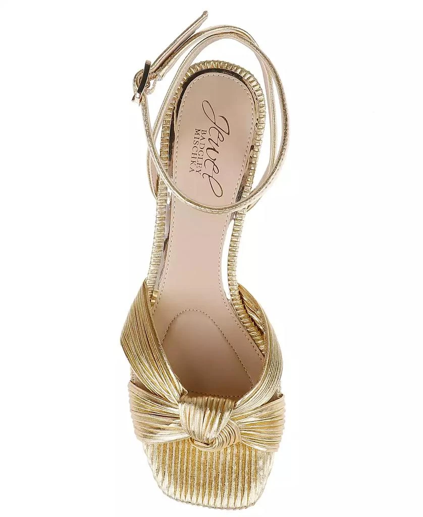 Badgley Mischka Women's True Kitten Heel Sandals 4
