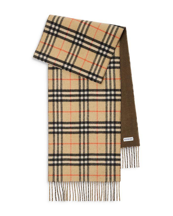 Burberry Reversible Check Cashmere Scarf