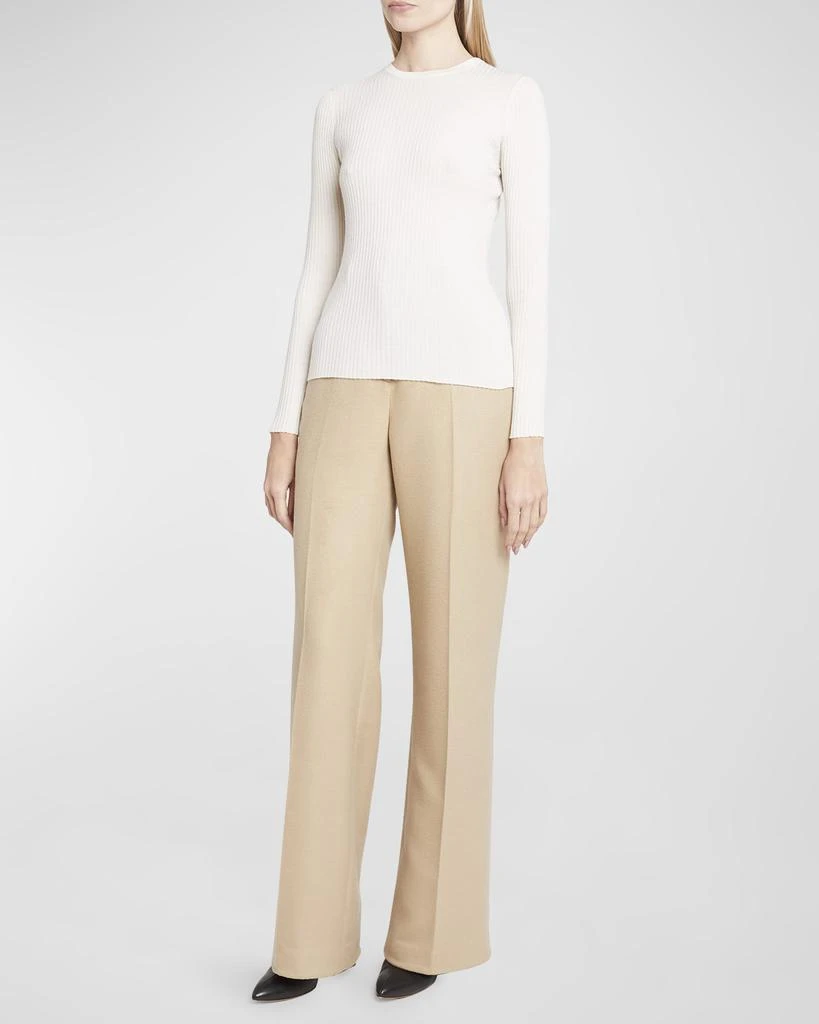 Gabriela Hearst Browning Cashmere-Silk Rib Knit Sweater 2