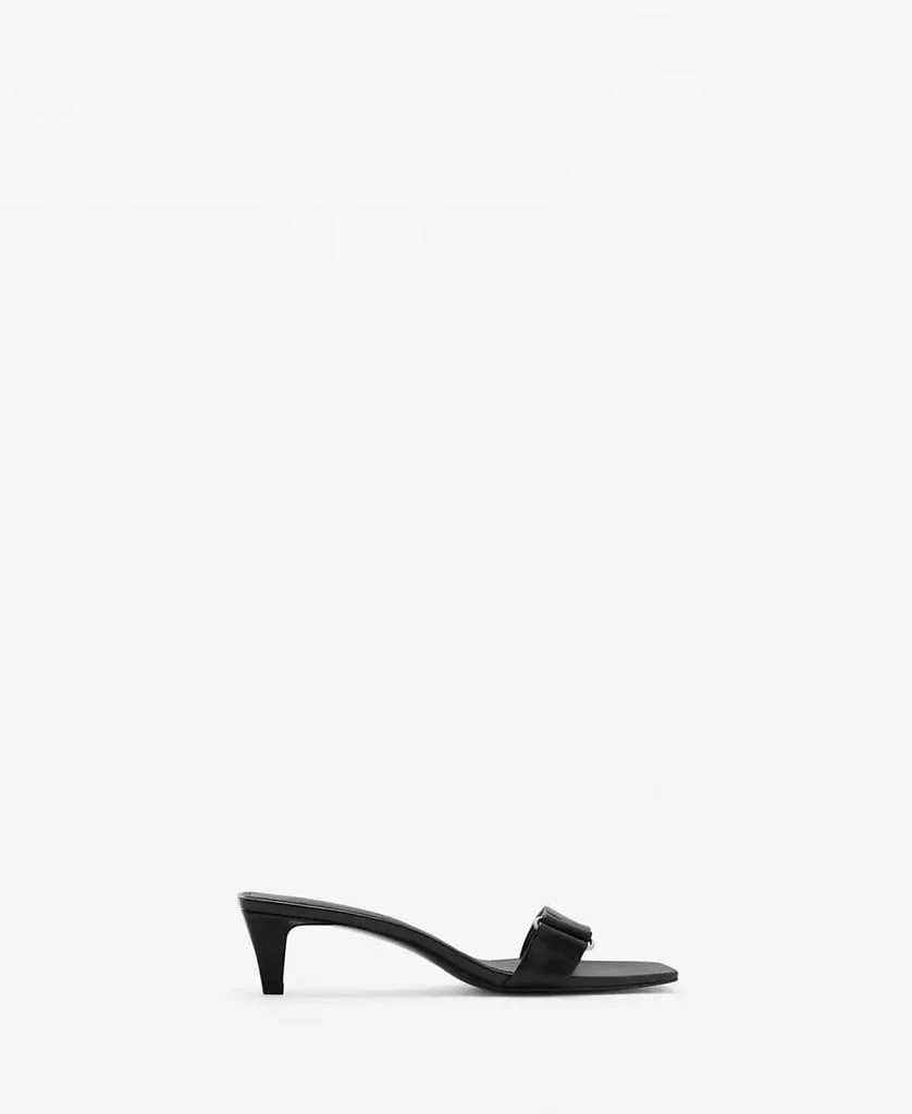 Mango Women's Heel Leather Sandals 2
