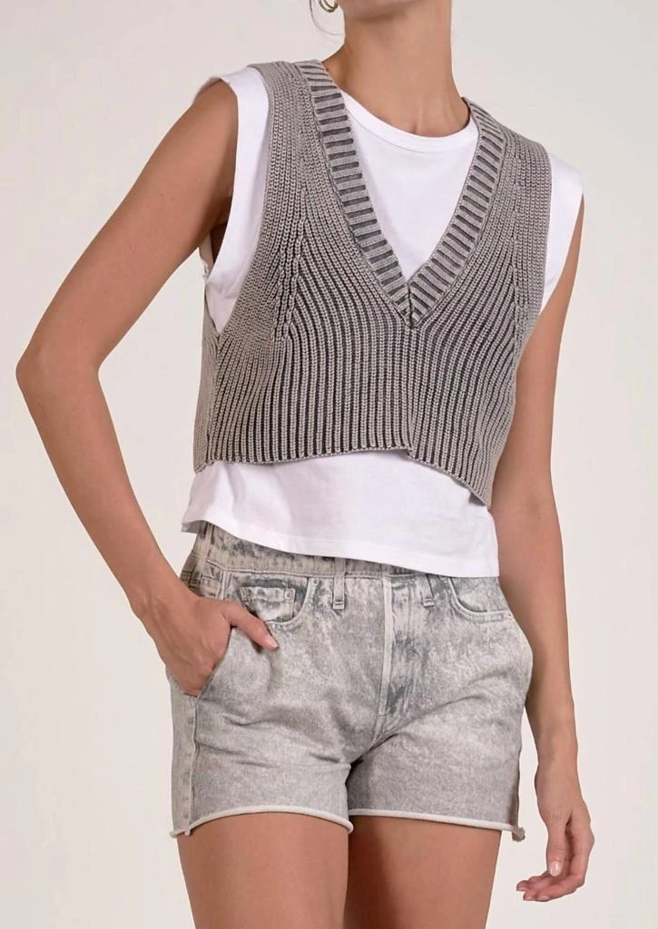Elan Elan - Women's Overlay Sweater Vest