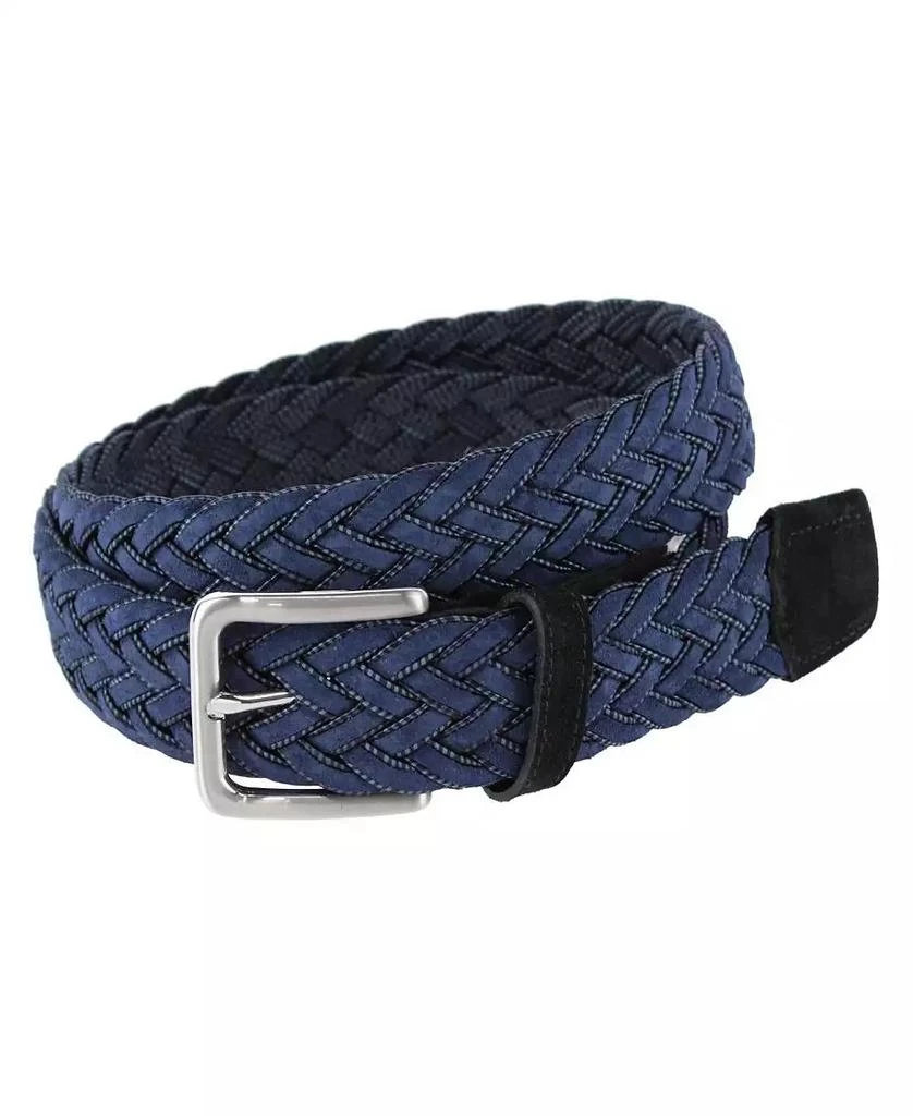 TRAFALGAR Men
s Apollo Italian Braided Suede Versatile Belt