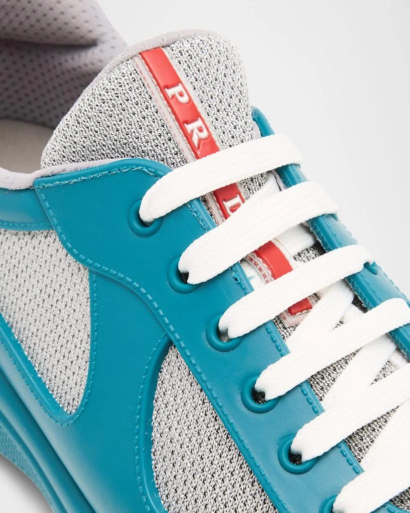 Prada Men's Americas Cup Rubber Trainer Sneakers 6