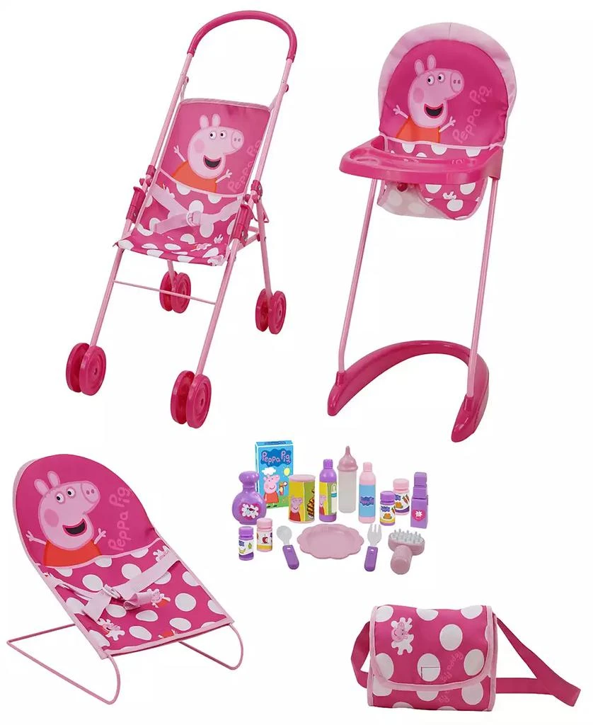 Peppa Pig Pink White Dots Doll Sleep N' Play Set 1