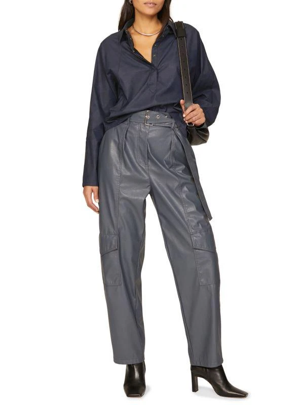 MARISSA WEBB Faux Leather Tunic 3