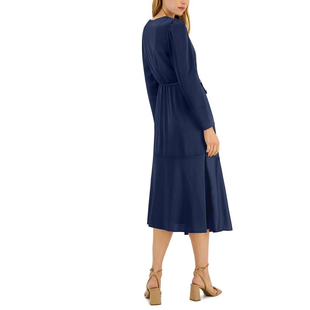 INC International Womens Belted Midi Wrap Dress 2