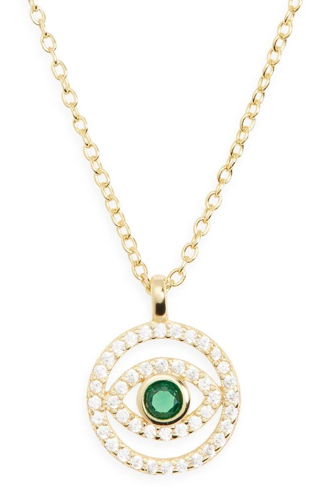 Argento Vivo Evil Eye Pendant Necklace