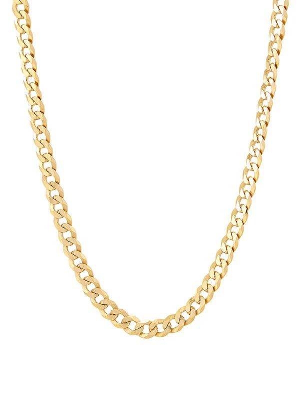 Saks Fifth Avenue Basic 18K Goldplated Sterling Silver Curb Chain Necklace/24" 1