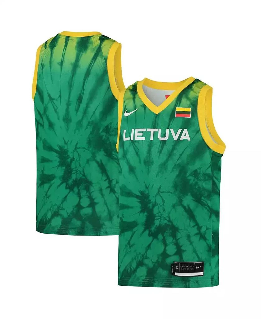 NIKE Big Boys Green Lithuania Basketball 2020 Summer Olympics Replica Team Jersey 1