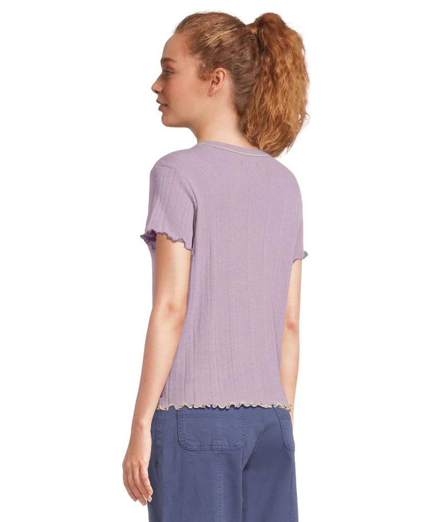 Toad & Co Foothill Pointelle Short Sleeve Baby Tee 3