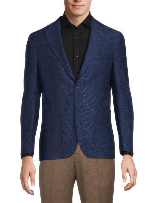 Jack Victor Morton Textured Wool-Blend Sportcoat