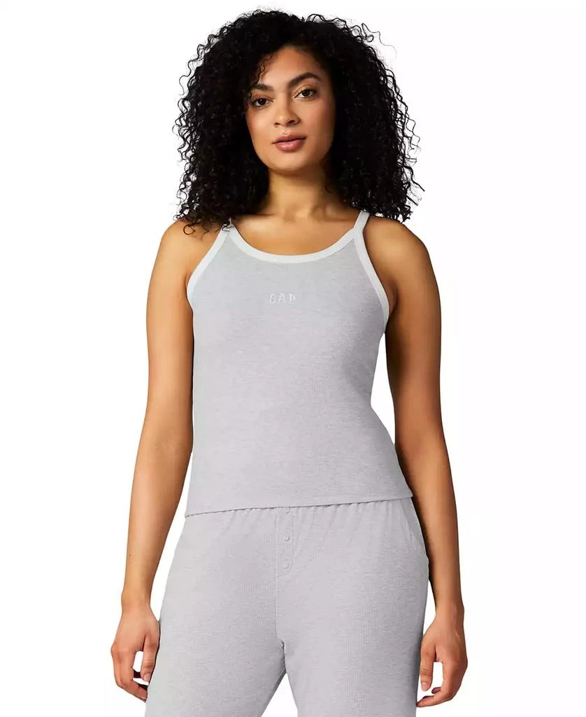 GAP Women's Striped Halter-Neck Sleeveless Pajama Top 1