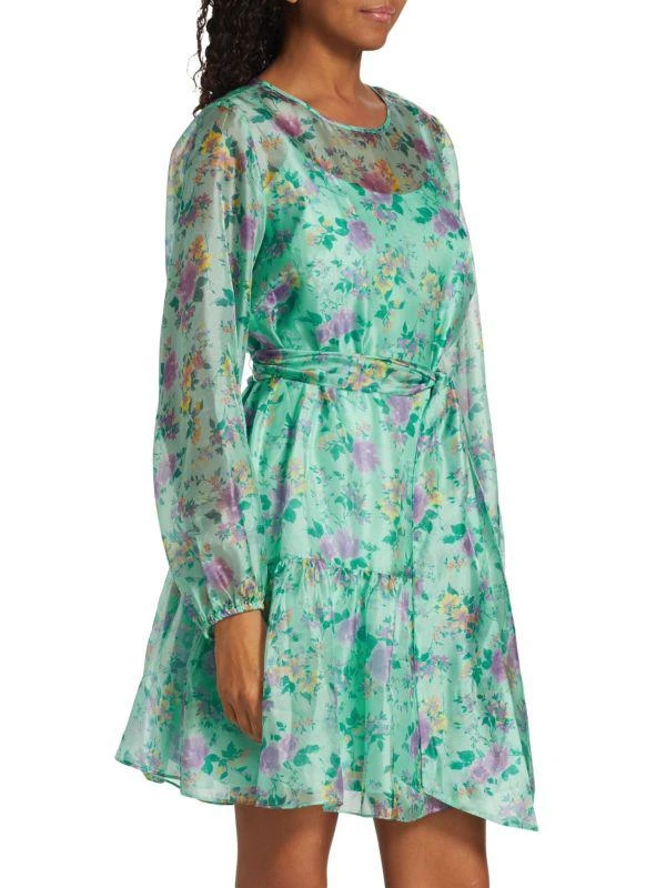 LDT Floral-Printed Blouson Minidress 3