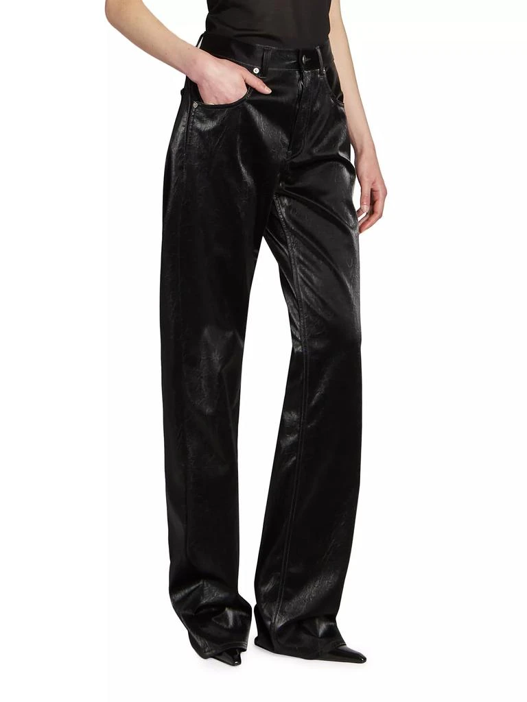 Yves Saint Laurent Long Extreme Baggy Jeans In Crinkle 4