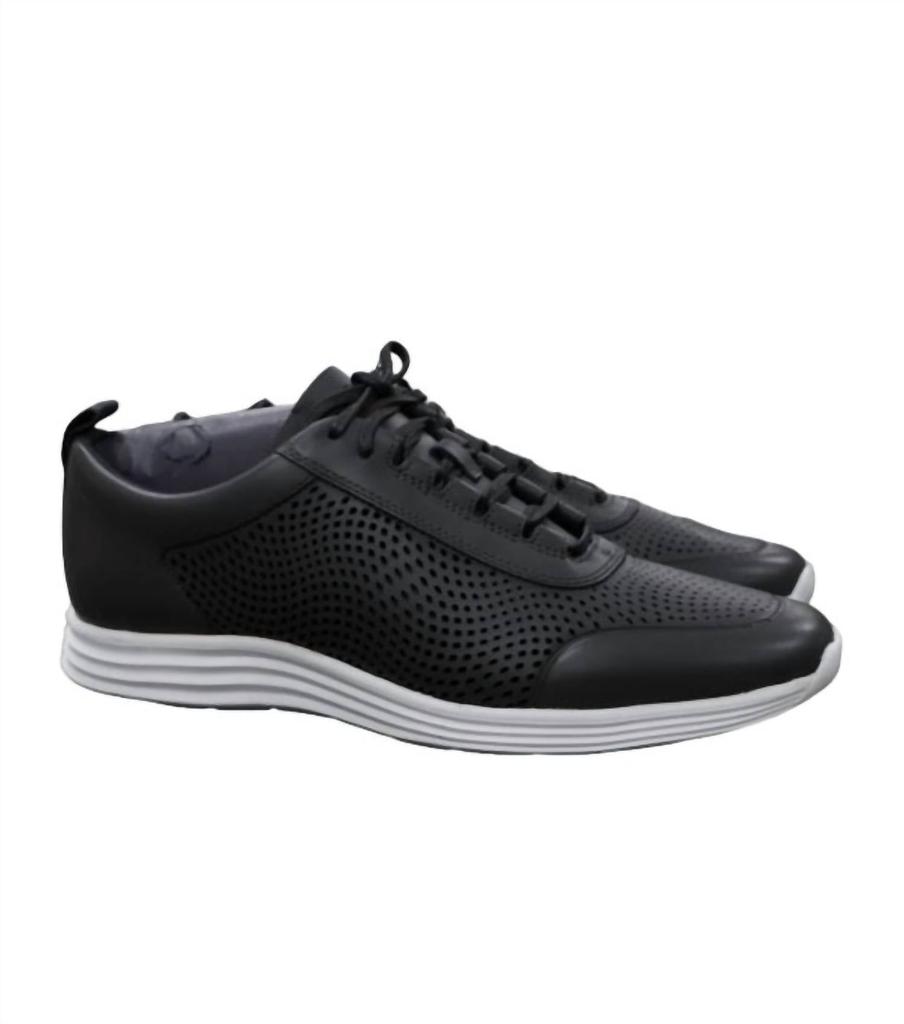Cole Haan Men's Og Sport Perforated Runner Shoes In Magnet/white