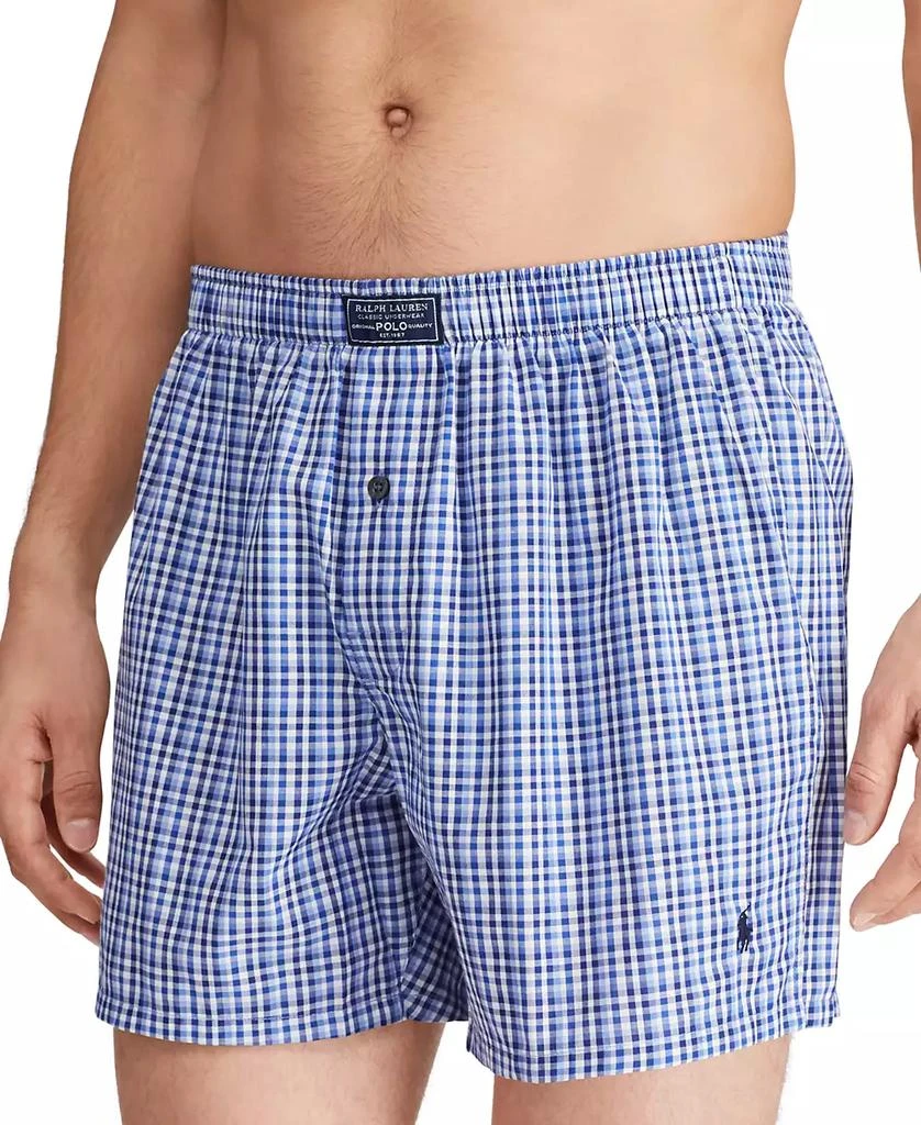 Ralph Lauren Men's Plaid Single-Button Fly Boxers 1