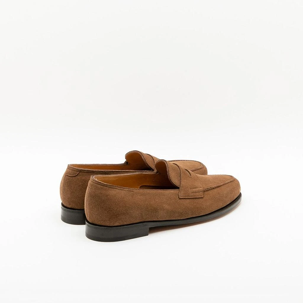 John Lobb Lopez Saddle Suede Unlined Penny Loafer 3