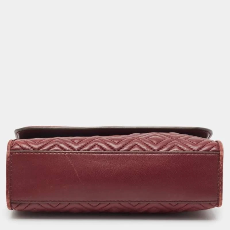 Tory Burch Tory Burch Red Leather Small Fleming Shoulder Bag 9