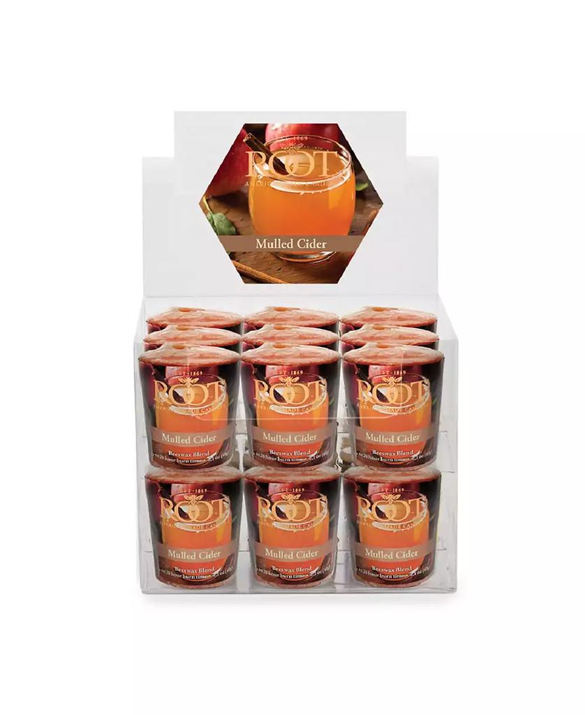 ROOT CANDLES Votive Mulled Cider 20 Hour Candles Set, 18 Piece