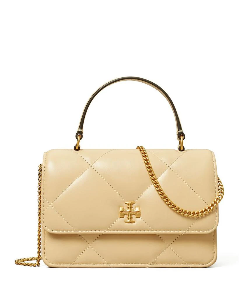 Tory Burch Mini Kira Diamond Quilt Top Handle Chain Wallet 1