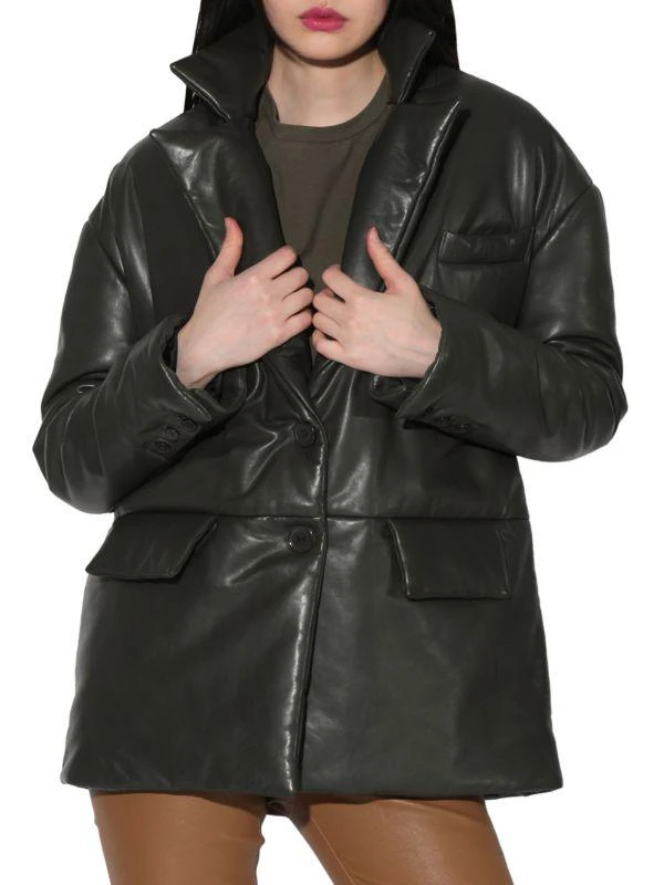 Walter Baker Camille Leather Puffer Jacket 1