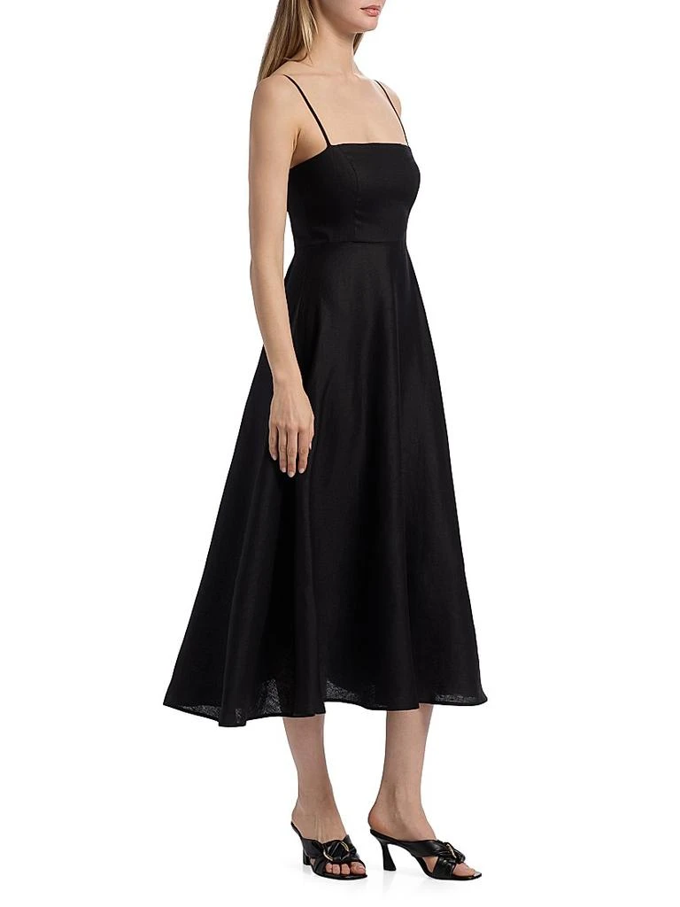 Reformation Monette Linen Midi-Dress 4
