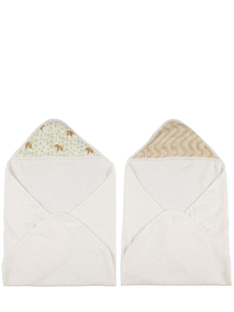 ADEN + ANAIS Hooded Printed Cotton Towels