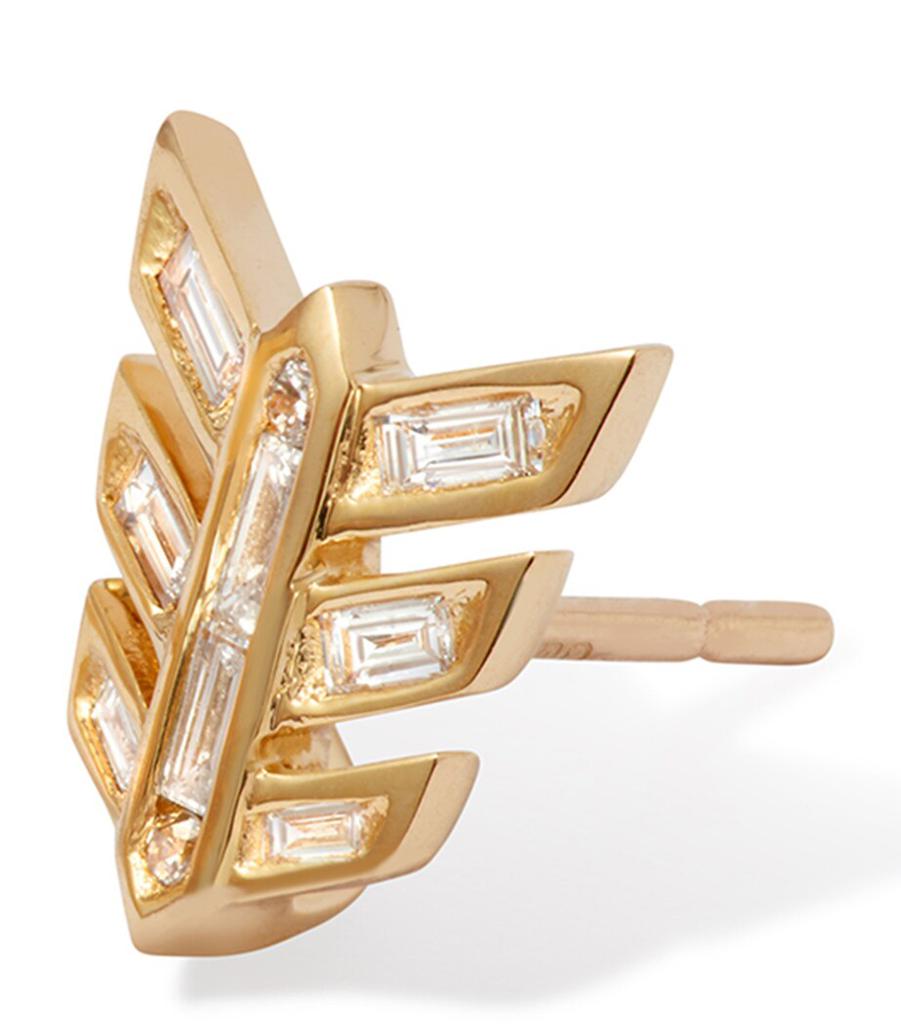 Annoushka Yellow Gold and Diamond Flight Stud Earrings