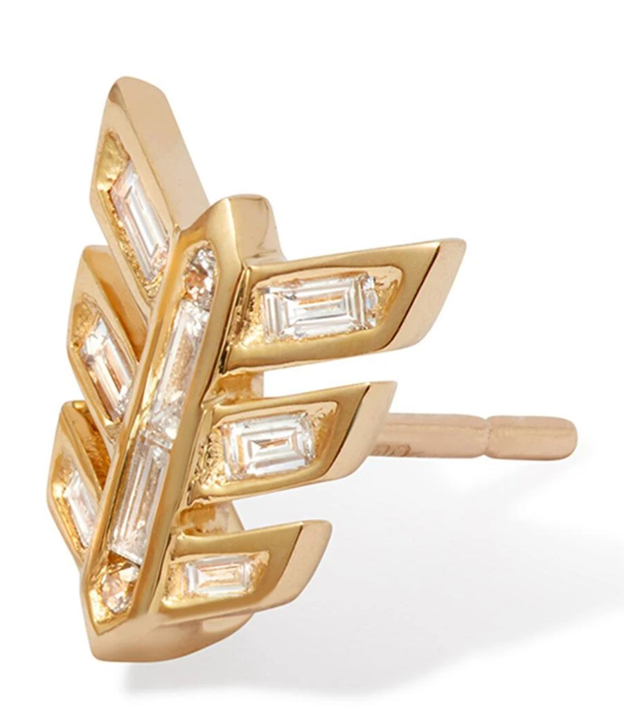 Annoushka Yellow Gold and Diamond Flight Stud Earrings 1