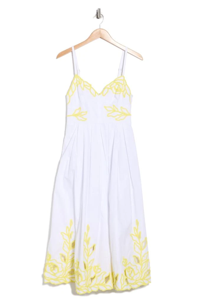 cinq à sept maude cotton embroidered dress Trailing Peonies Maude Dress – Cinq à Sept main image 0