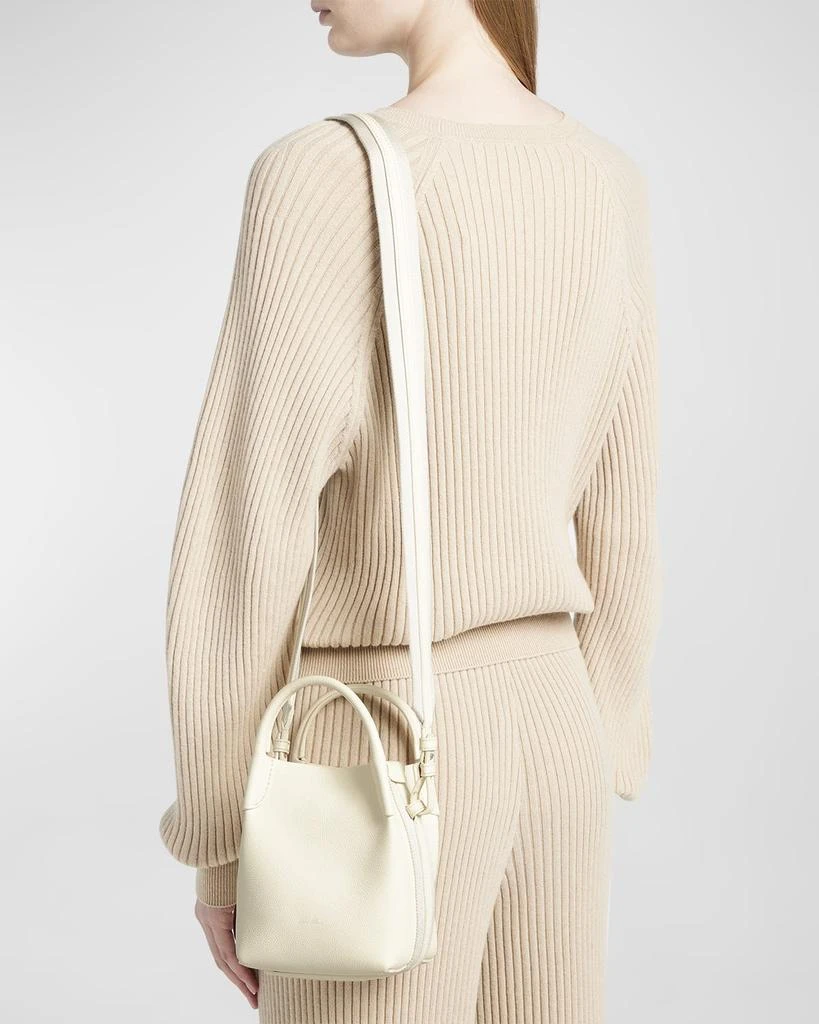 Loro Piana Bale Micro Grain Leather Crossbody Bag 2