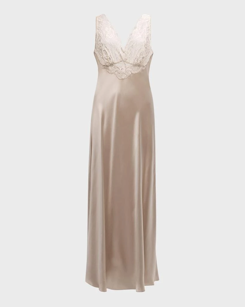 Christine Lingerie Bijoux Lace-Trim Nightgown 1