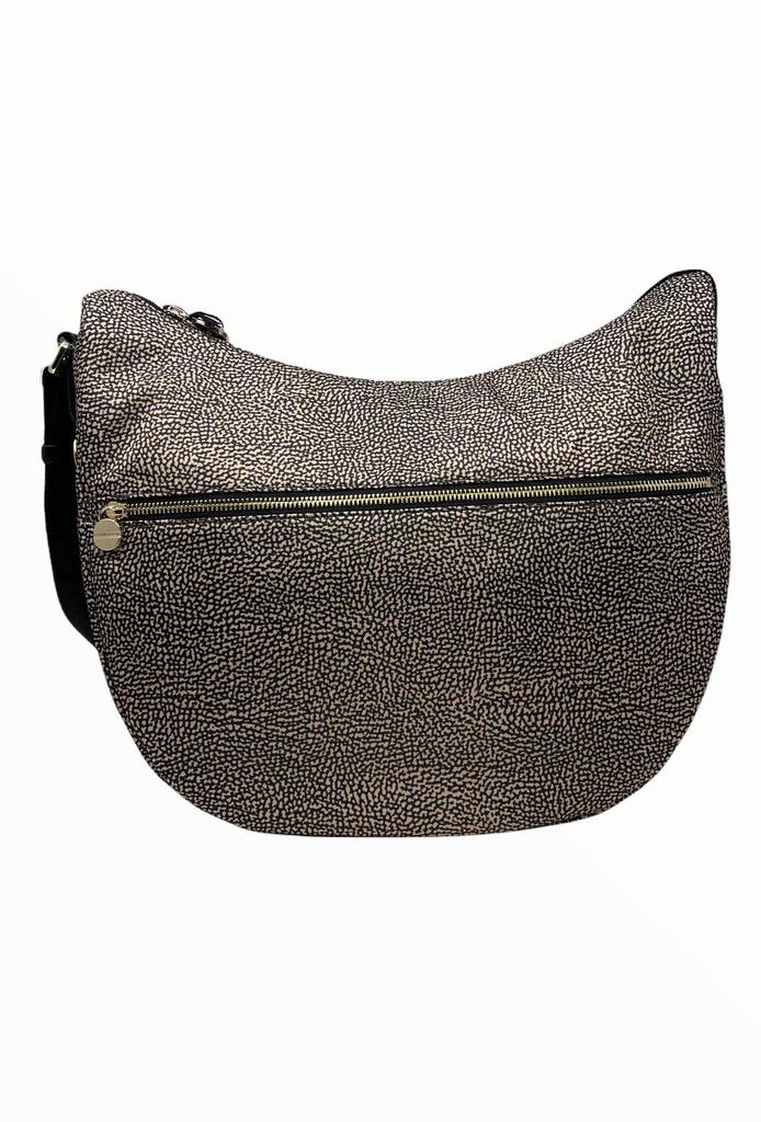 Borbonese Zipped Medium Shoulder Bag