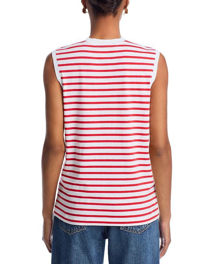 ATM Anthony Thomas Melillo Striped Sleeveless Jersey Top 6
