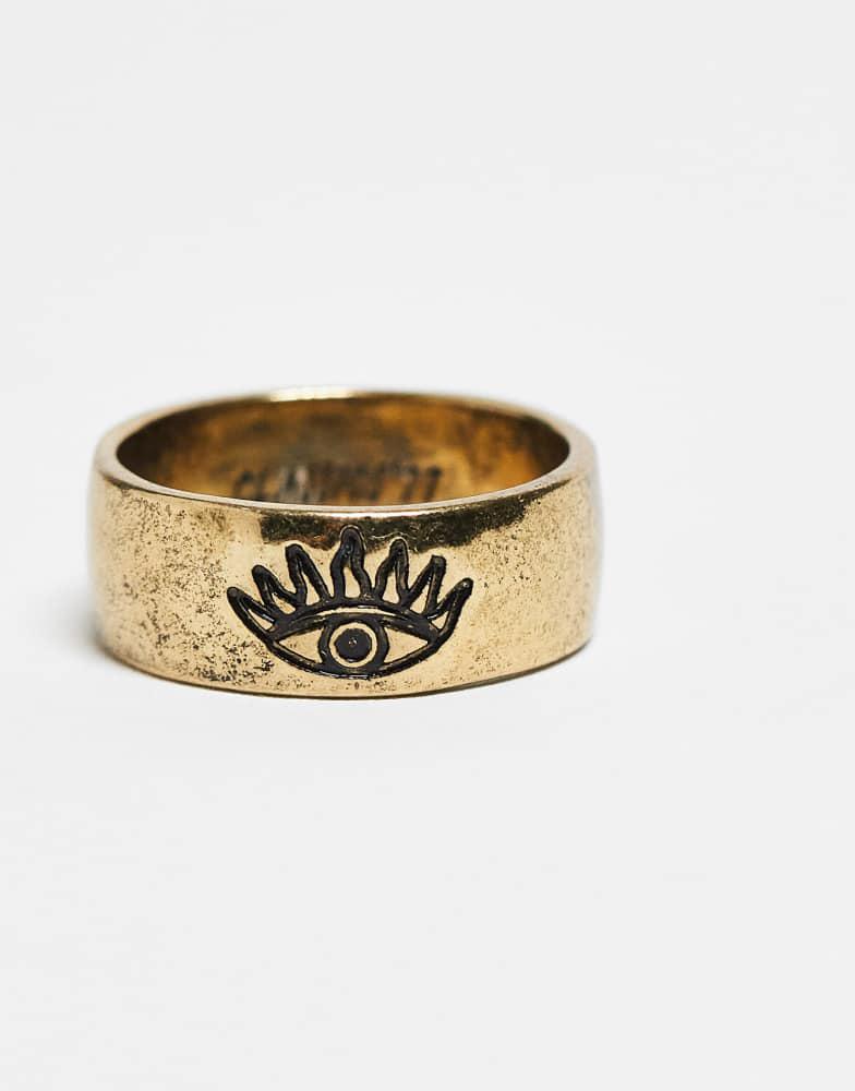 CLASSICS 77 Classics 77 all seeing eye band ring in vintage gold